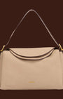 Borsa a spalla in materiali riciclati Beige