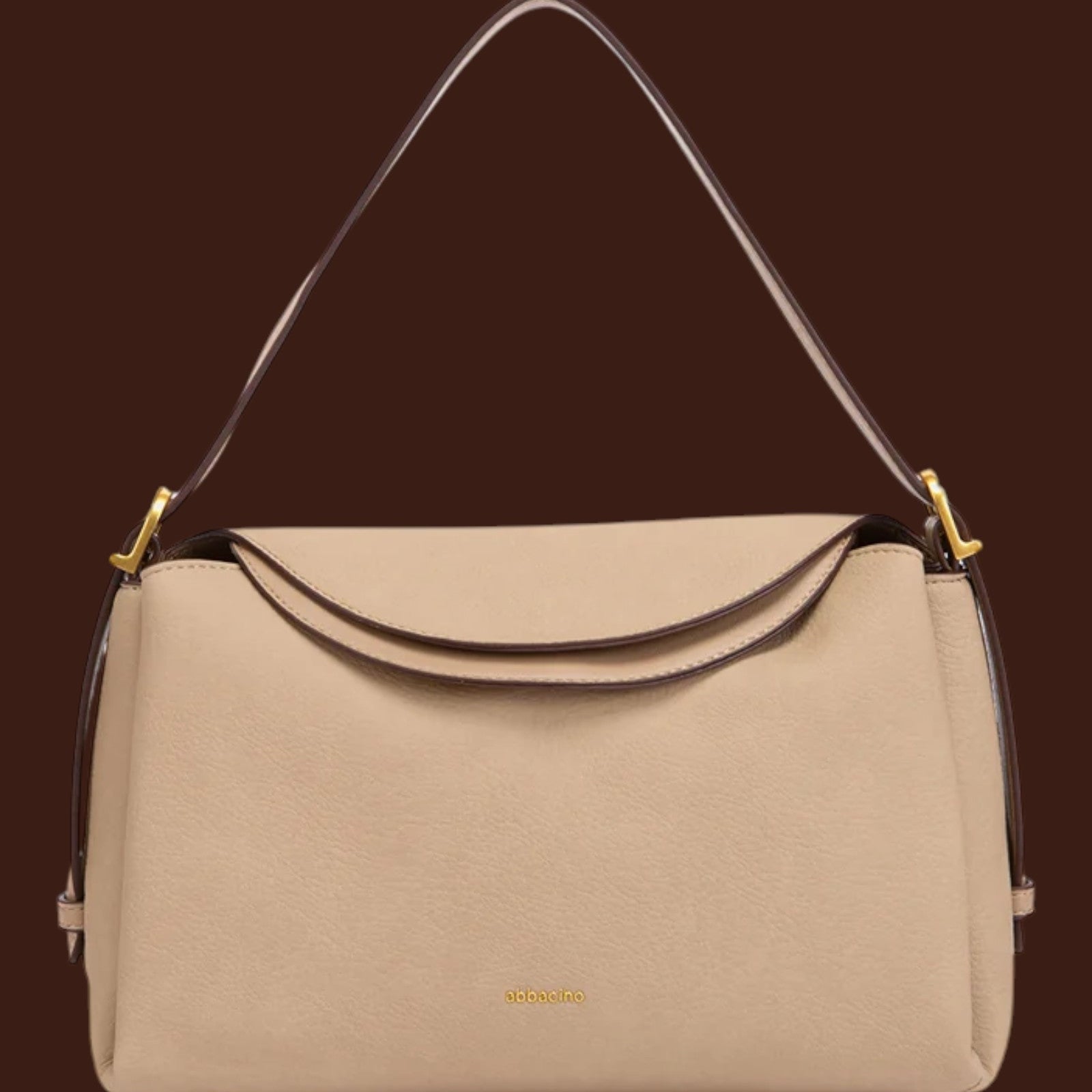 Borsa a spalla in materiali riciclati Beige
