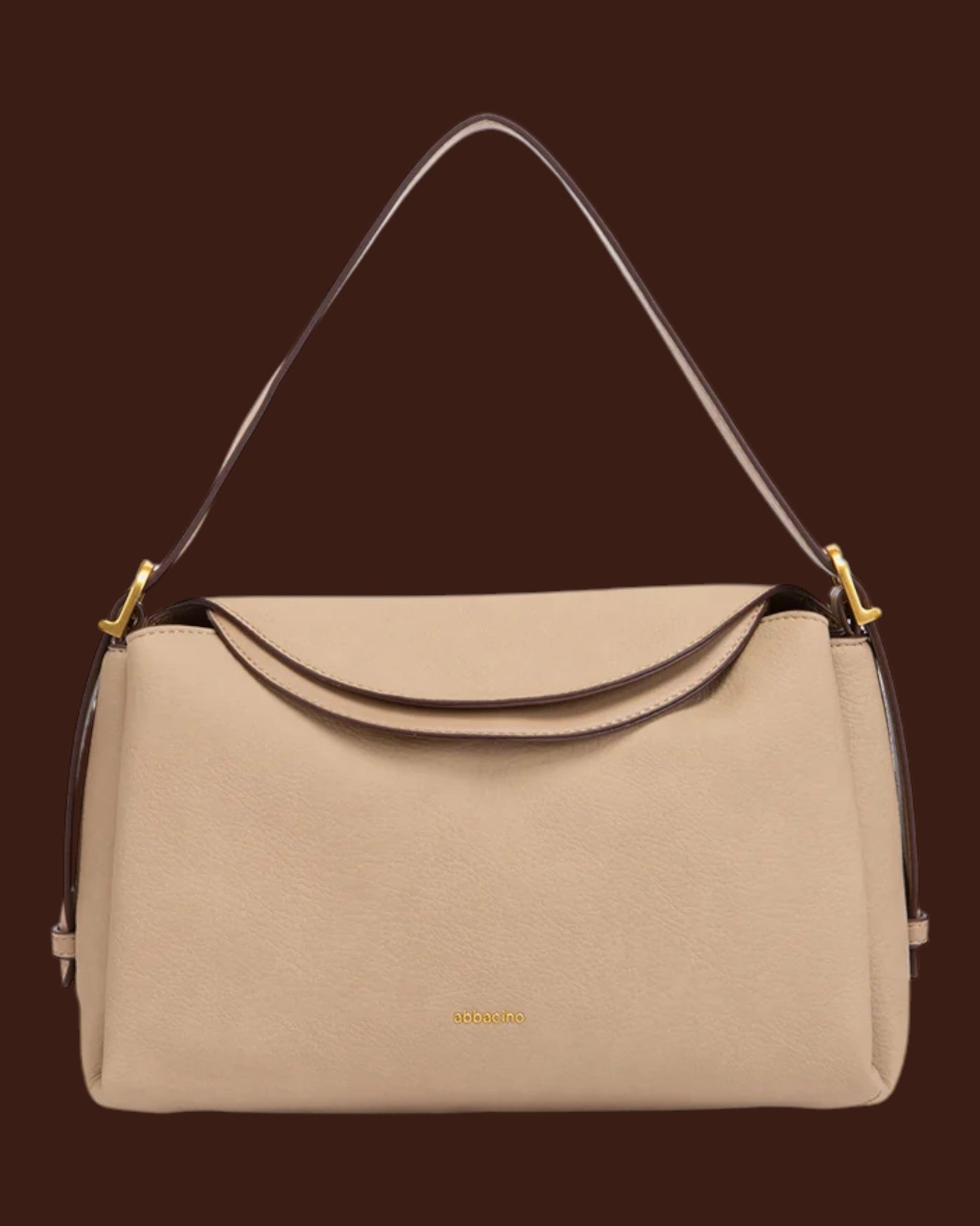 Borsa a spalla in materiali riciclati Beige