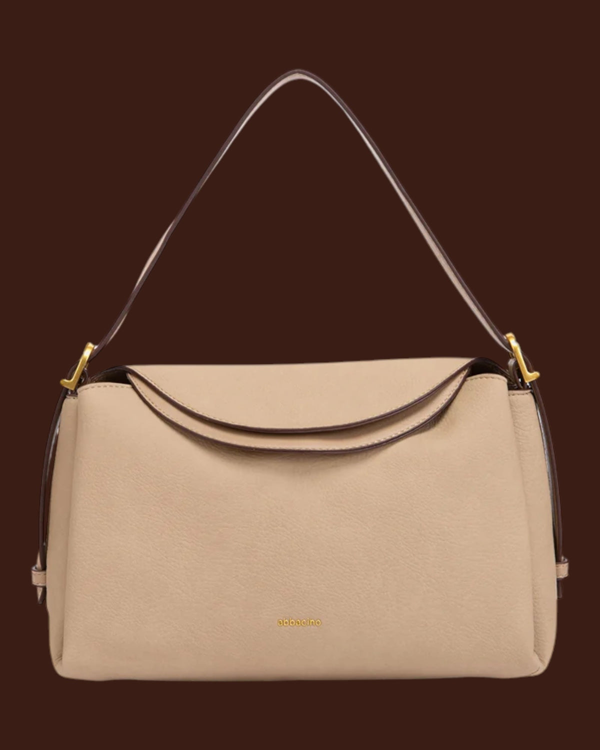 Borsa a spalla in materiali riciclati Beige