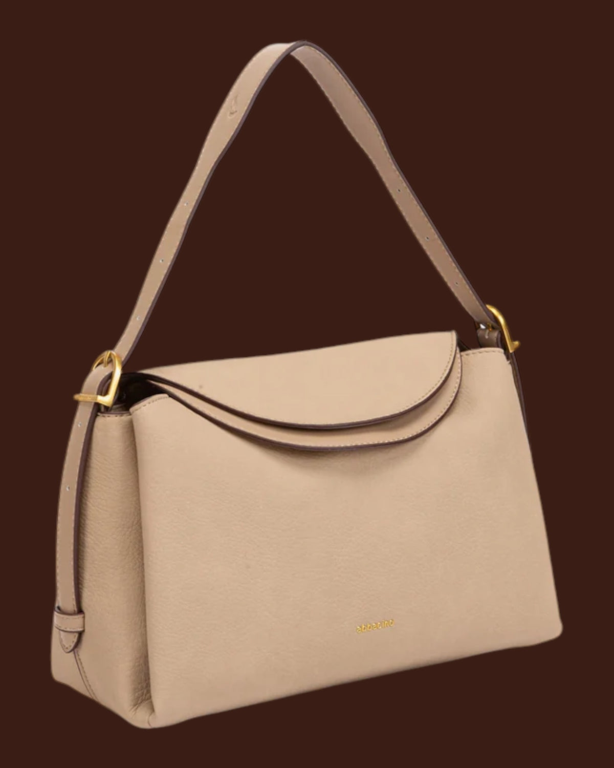 Borsa a spalla in materiali riciclati Beige