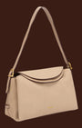 Borsa a spalla in materiali riciclati Beige