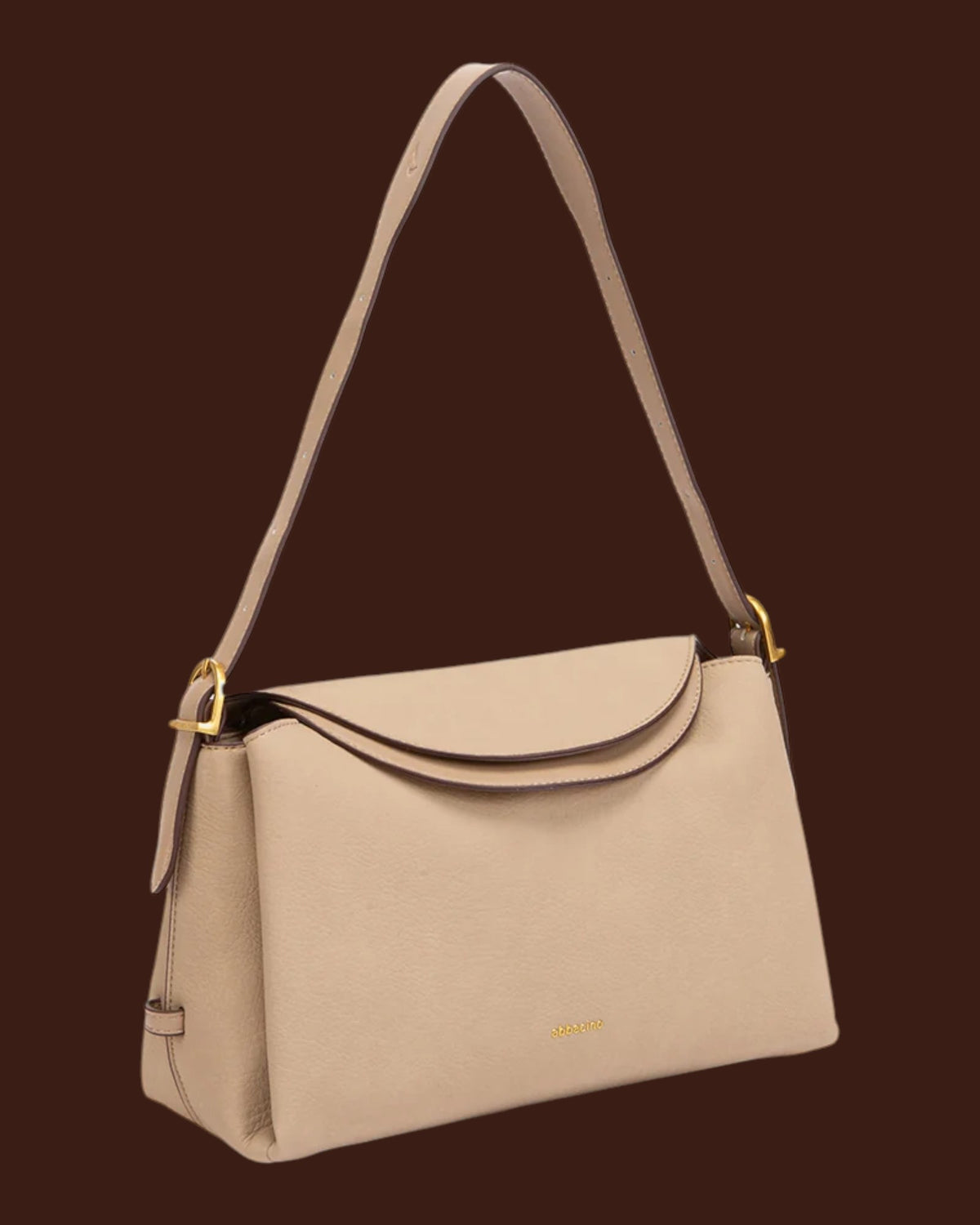 Borsa a spalla in materiali riciclati Beige