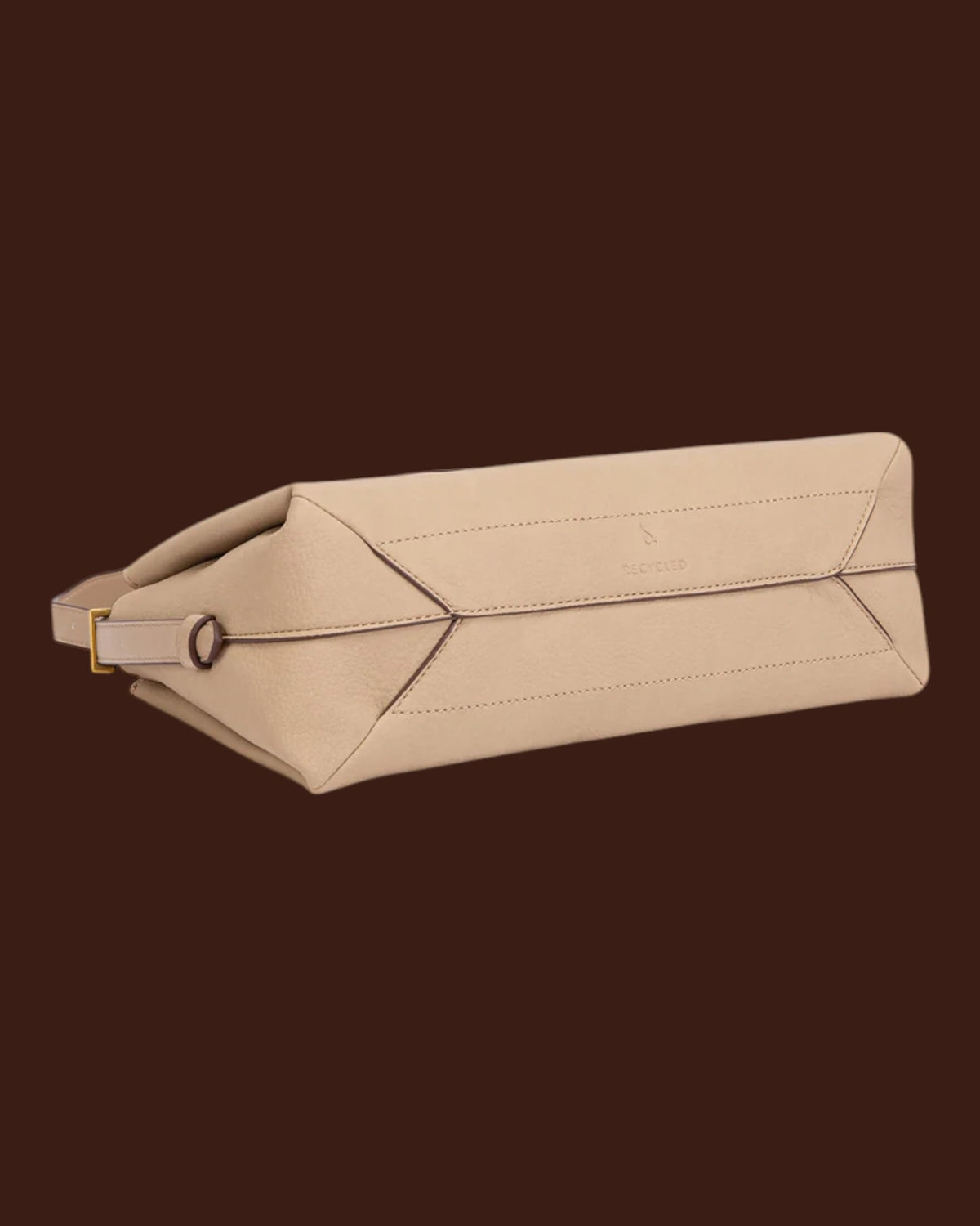 Borsa a spalla in materiali riciclati Beige