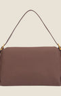 Borsa a spalla in materiali riciclati Marrone