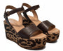 Helena Backer - Sandalo Zeppa con Dettaglio Animalier