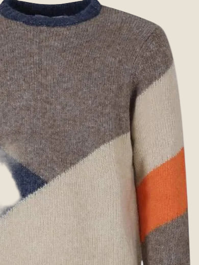 OVER/D Maglia Paricollo