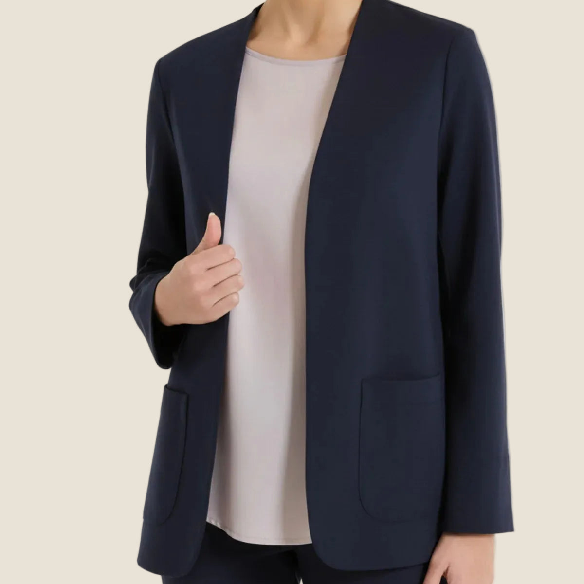 Ragno - Blazer senza revers in Compact Light