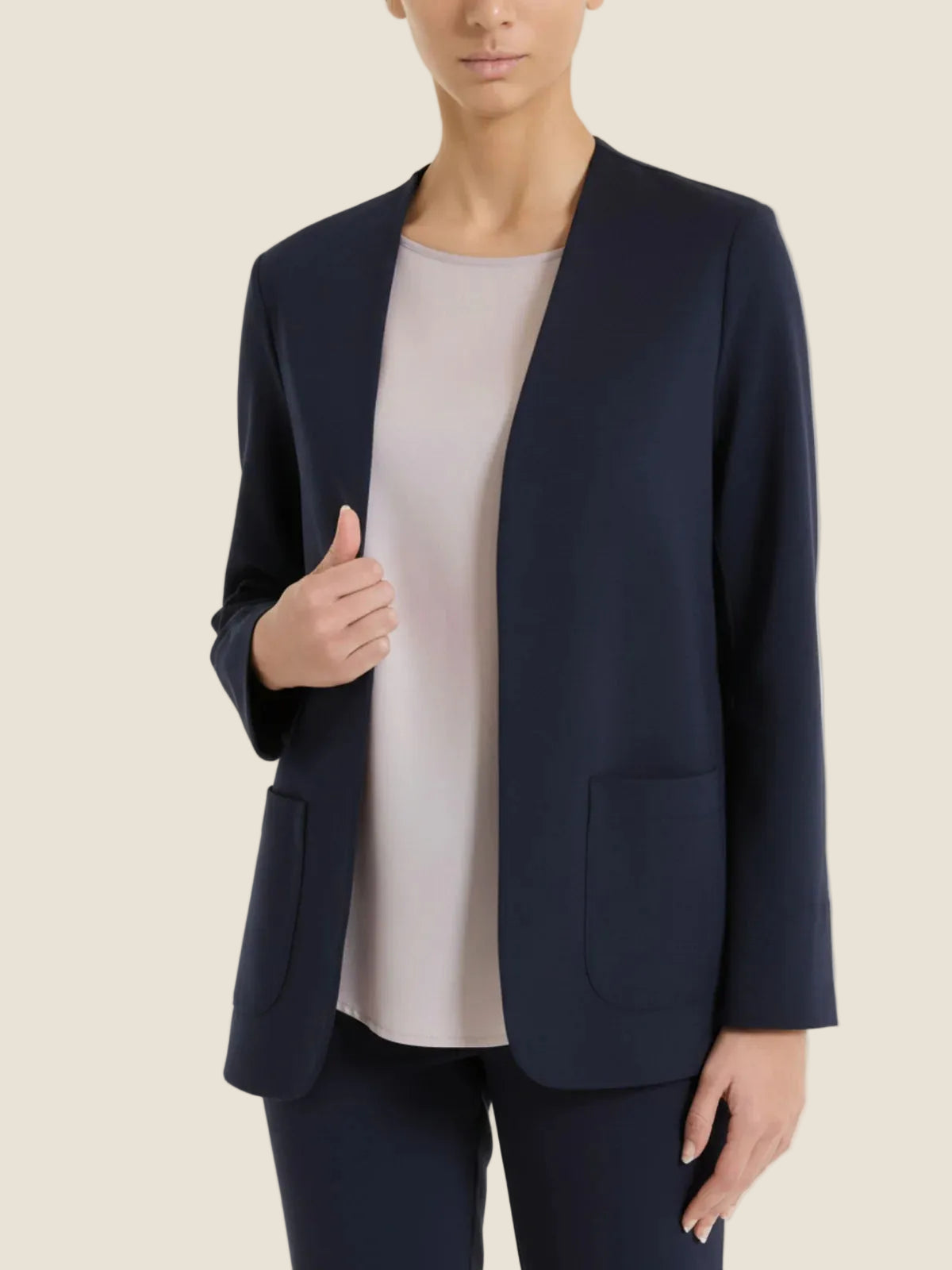 Ragno - Blazer senza revers in Compact Light