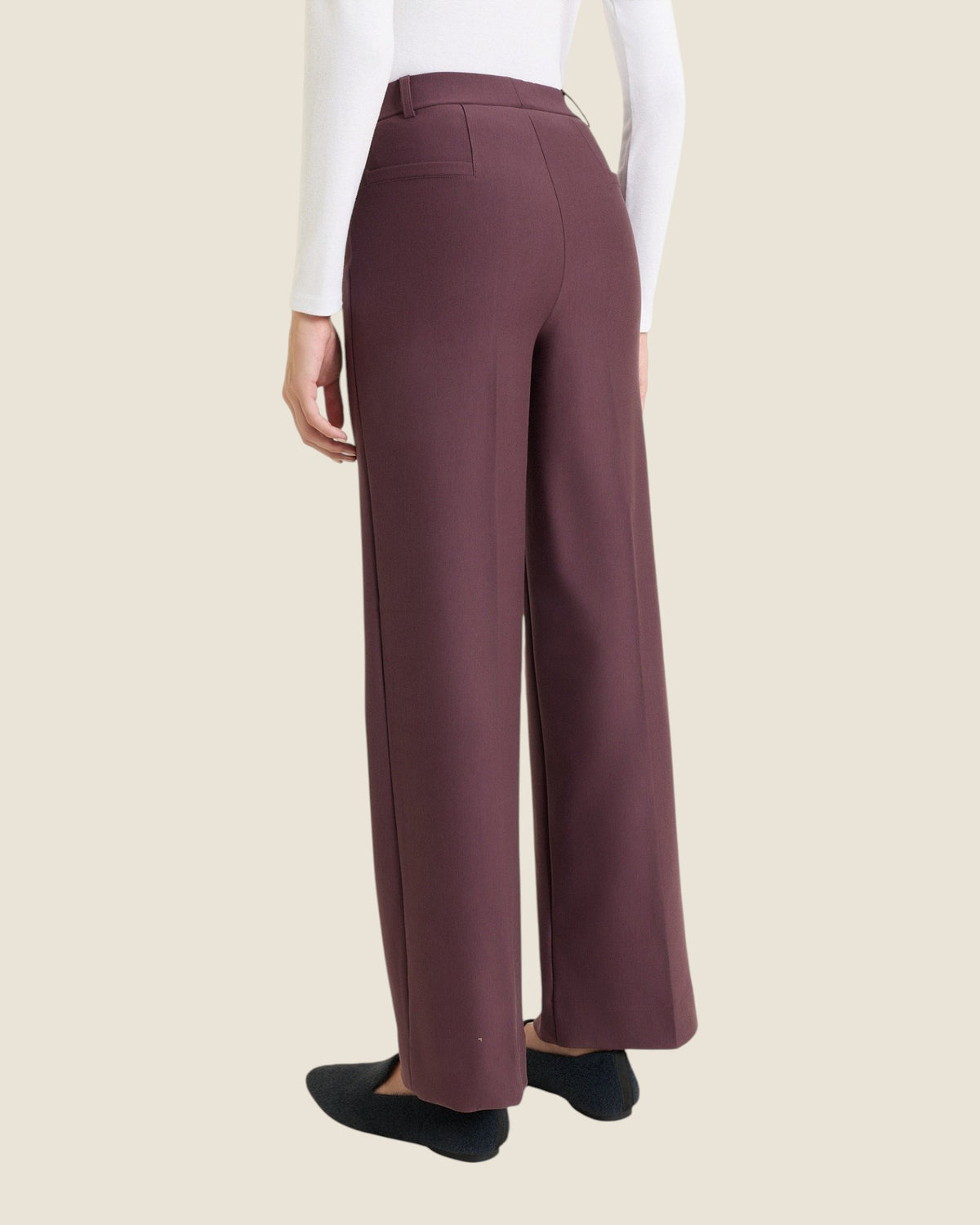 Pantalone ampio in Compact Huckleberry