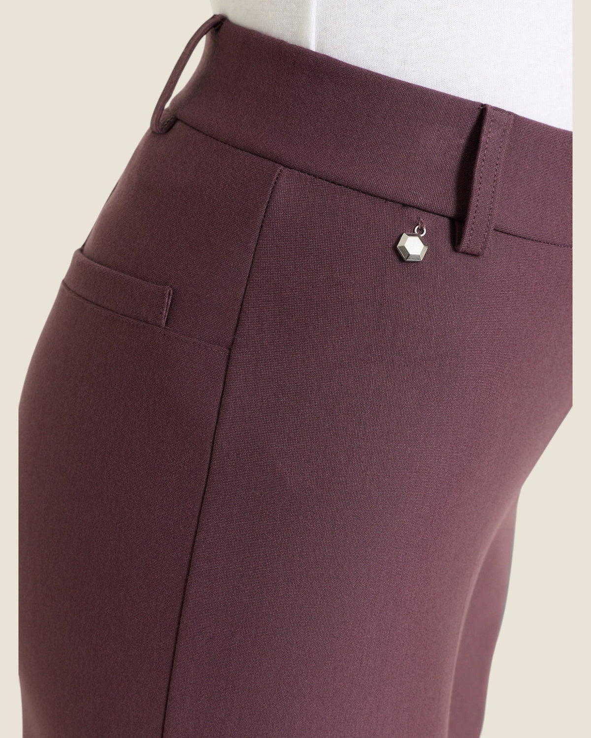 Pantalone ampio in Compact Huckleberry