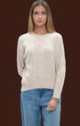 Paricollo over trecce cashmere finezza 12 Beige