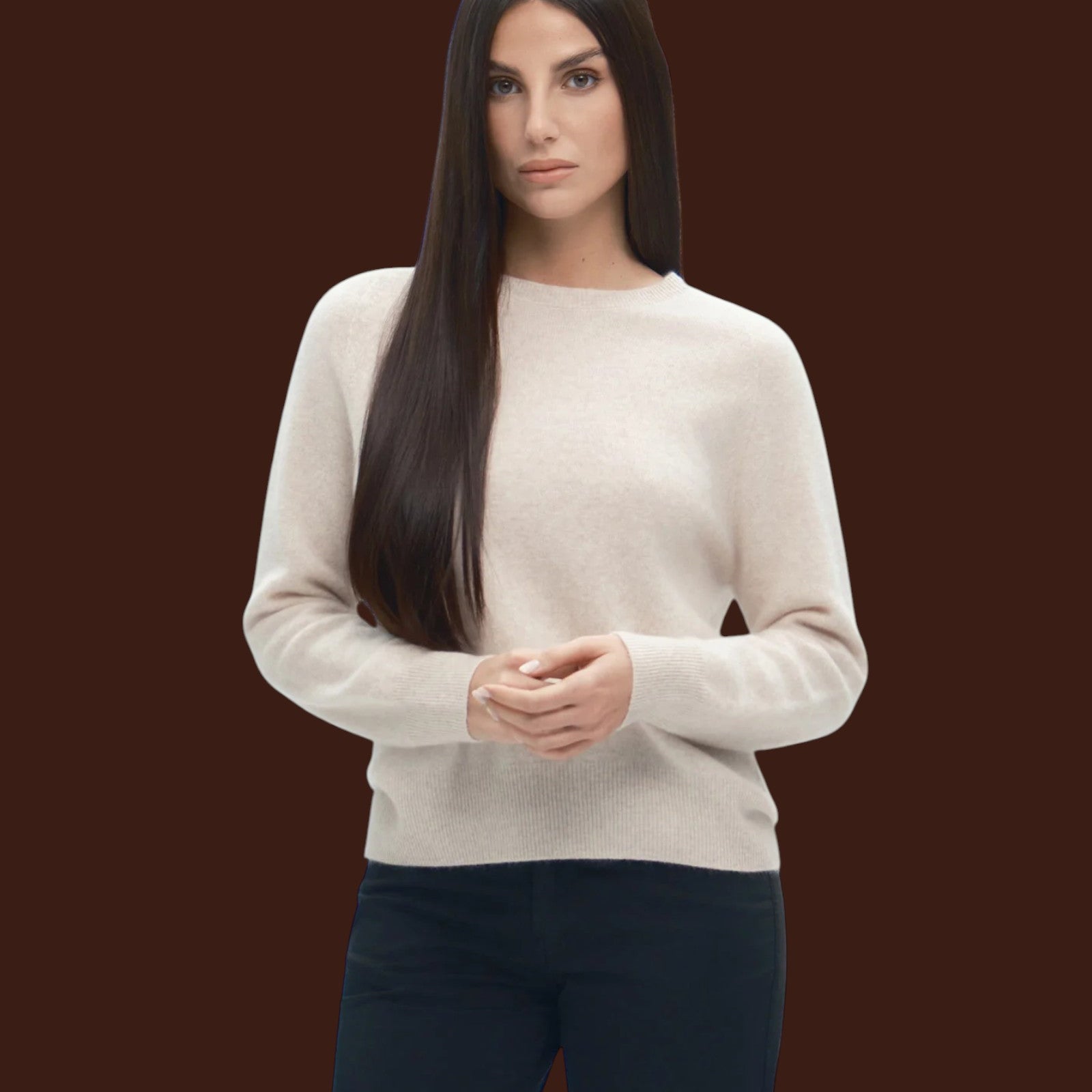 Paricollo lana cashmere senza cuc finezza 12 Perla