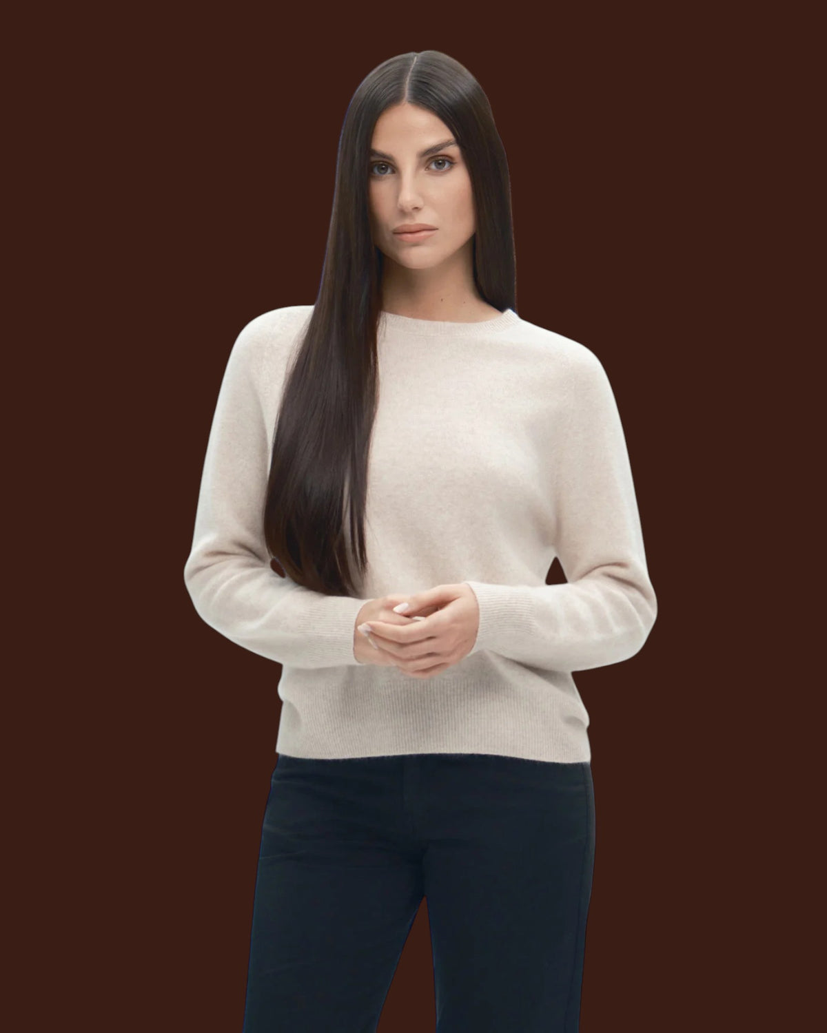 Paricollo lana cashmere senza cuc finezza 12 Perla