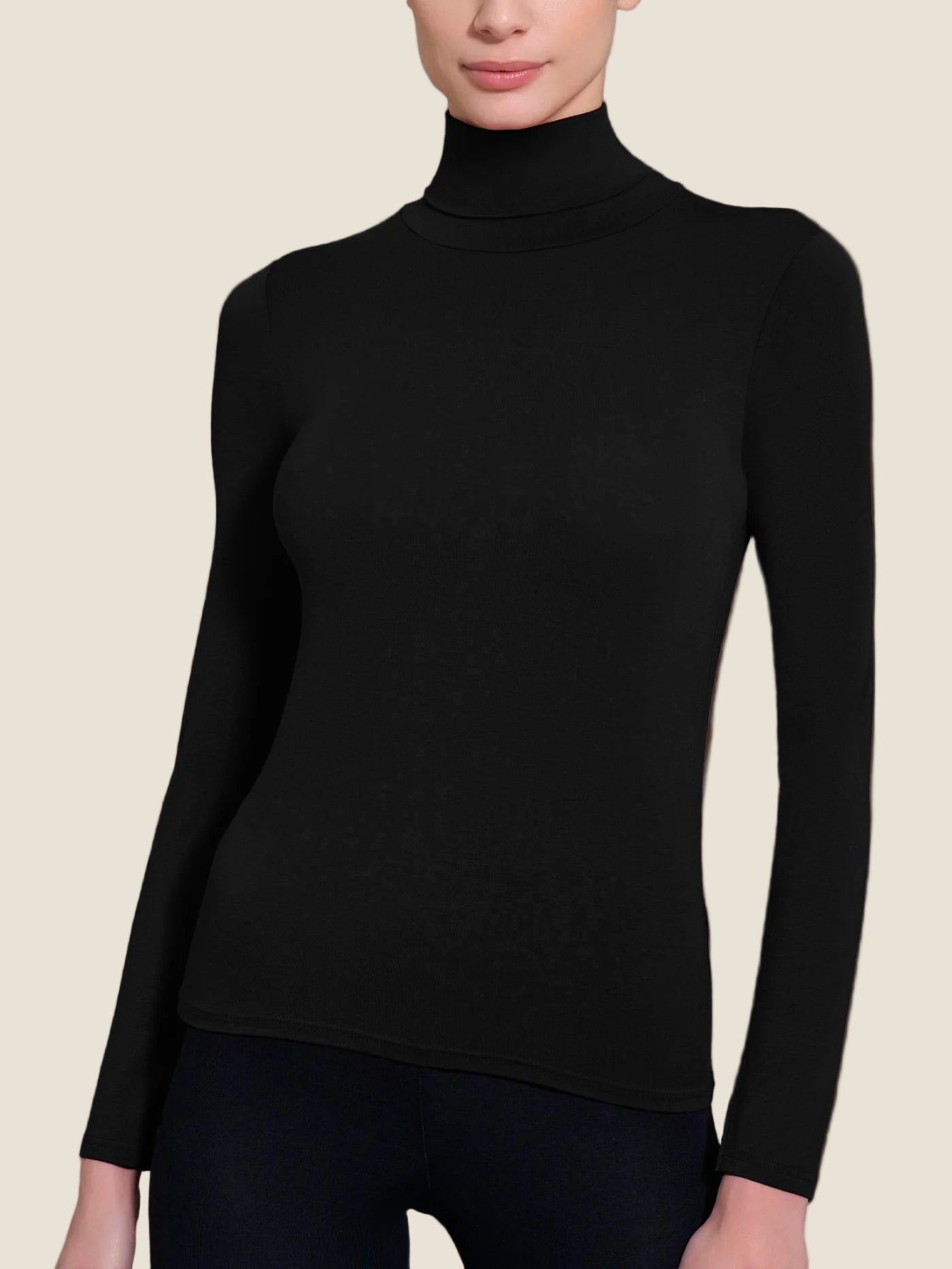 Ragno  Maglietta con collo dolcevita in filato Tenderwool