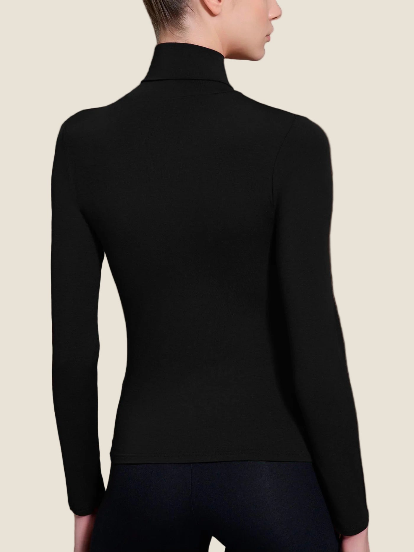 Ragno  Maglietta con collo dolcevita in filato Tenderwool