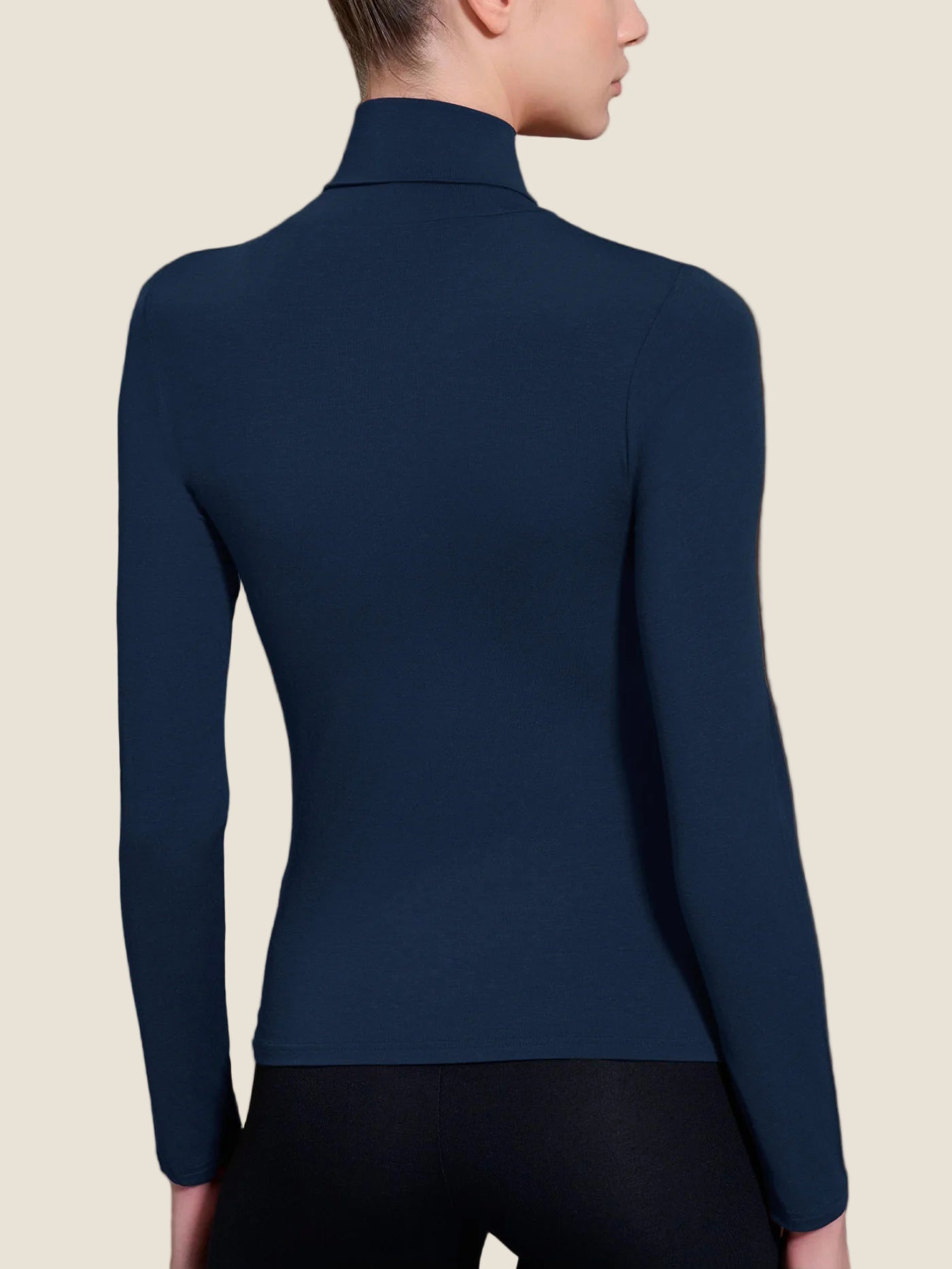 Ragno  Maglietta con collo dolcevita in filato Tenderwool