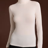 Ragno  Maglietta con collo dolcevita in filato Tenderwool