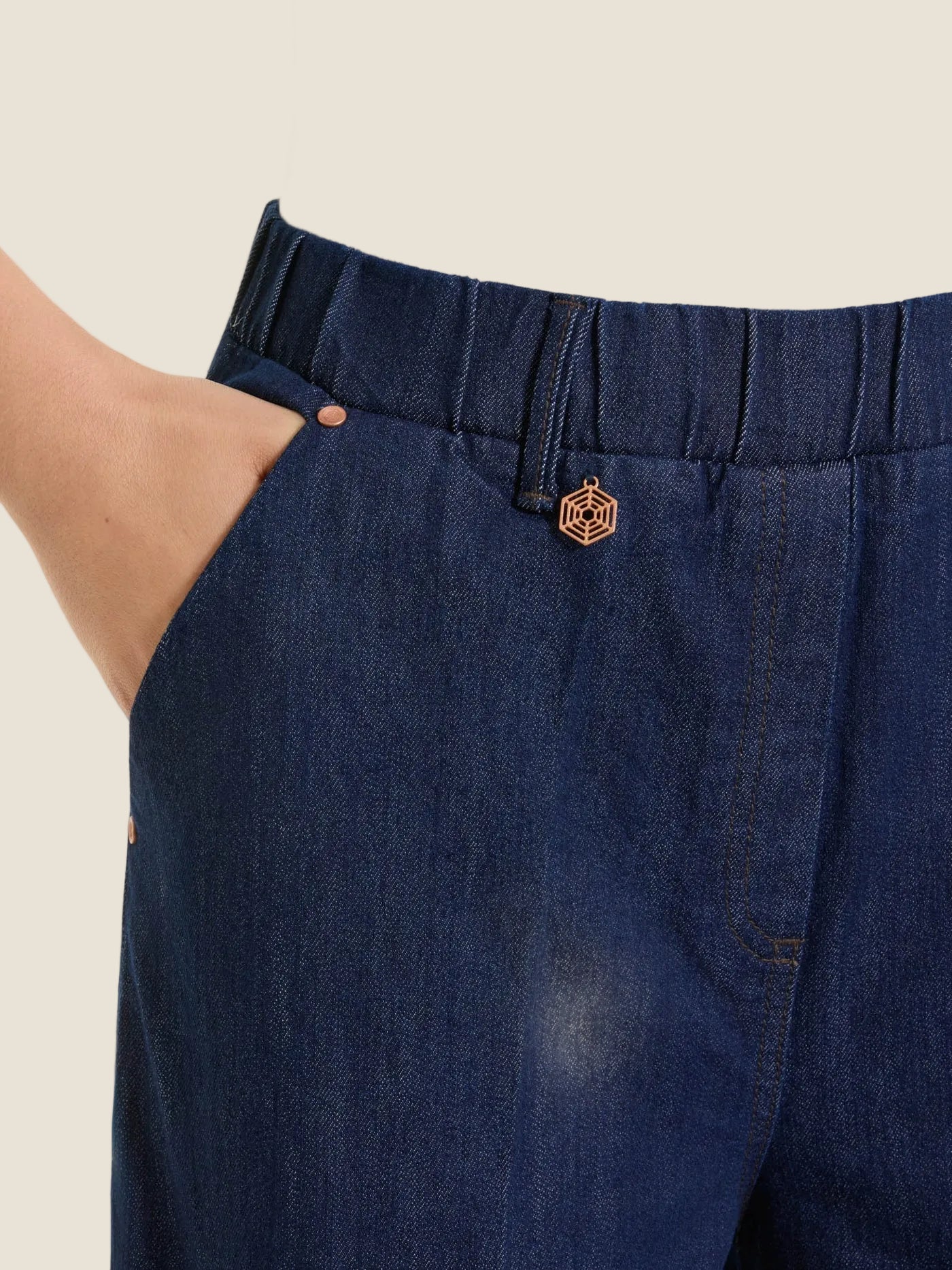 Ragno Jeans ampio alla caviglia con tasche in 4 Seasons Denim