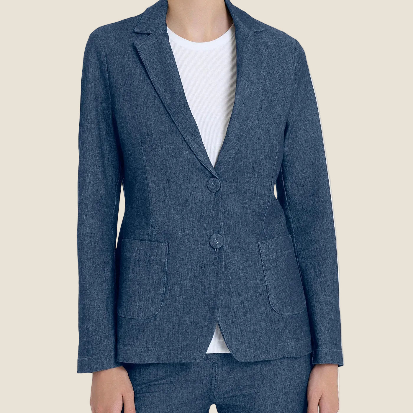 Ragno Blazer due bottoni in Light Denim