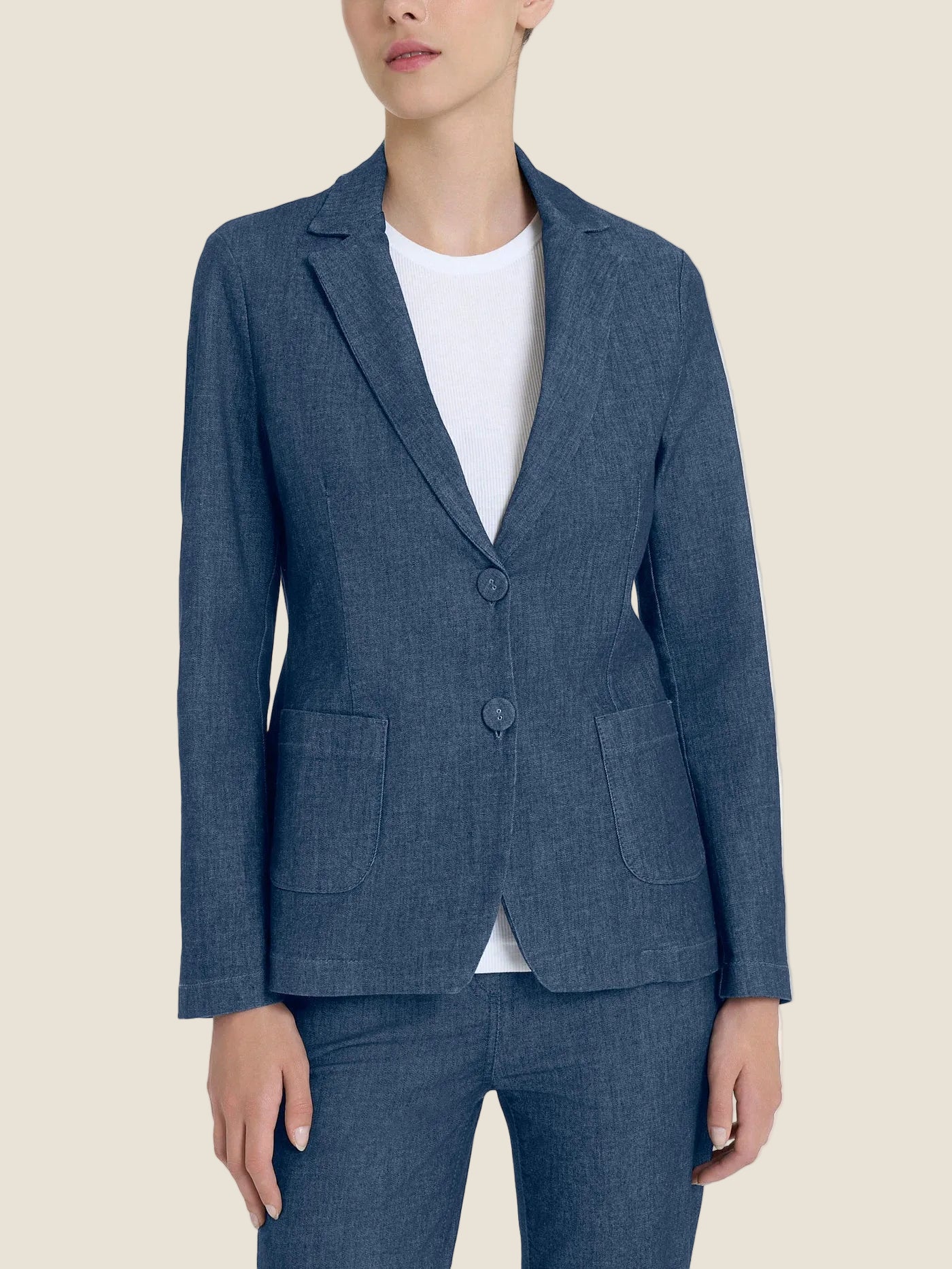 Ragno Blazer due bottoni in Light Denim