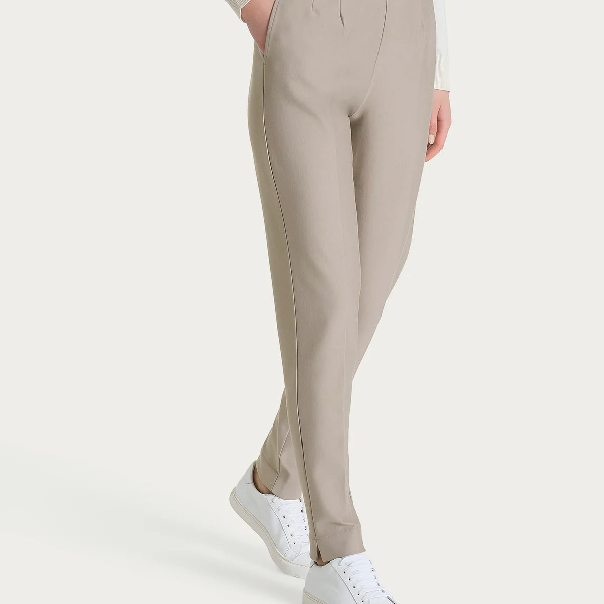 COMPACT PANTS CARROT WITH POCKETS