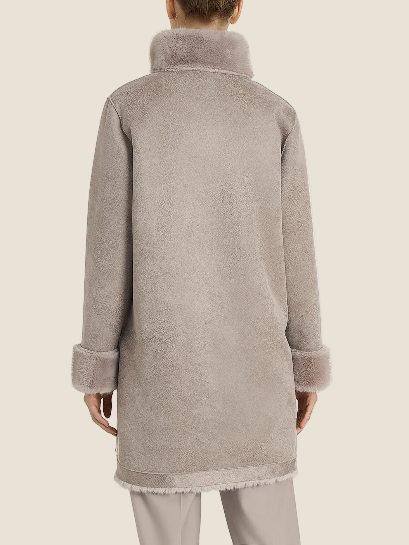 Ragno Cappotto Bottoni ecopelliccia