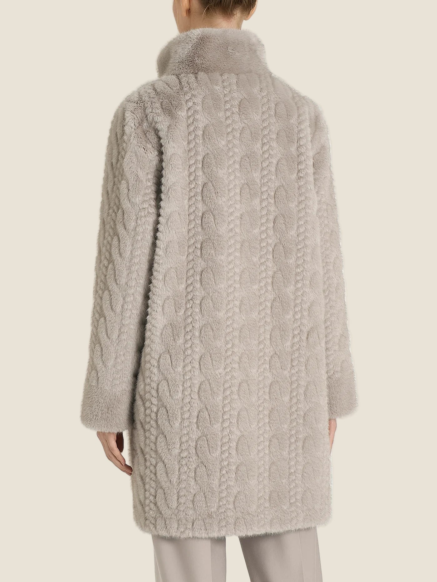 Ragno Cappotto Bottoni ecopelliccia