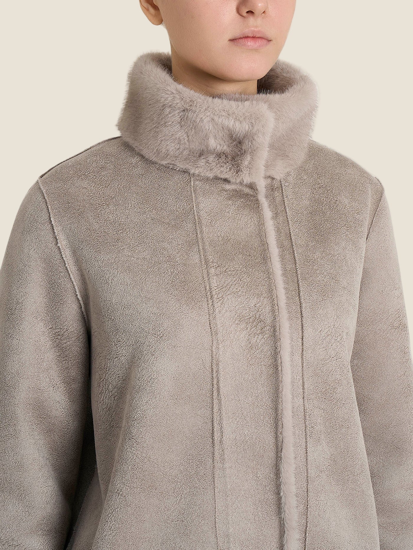 Ragno Cappotto Bottoni ecopelliccia