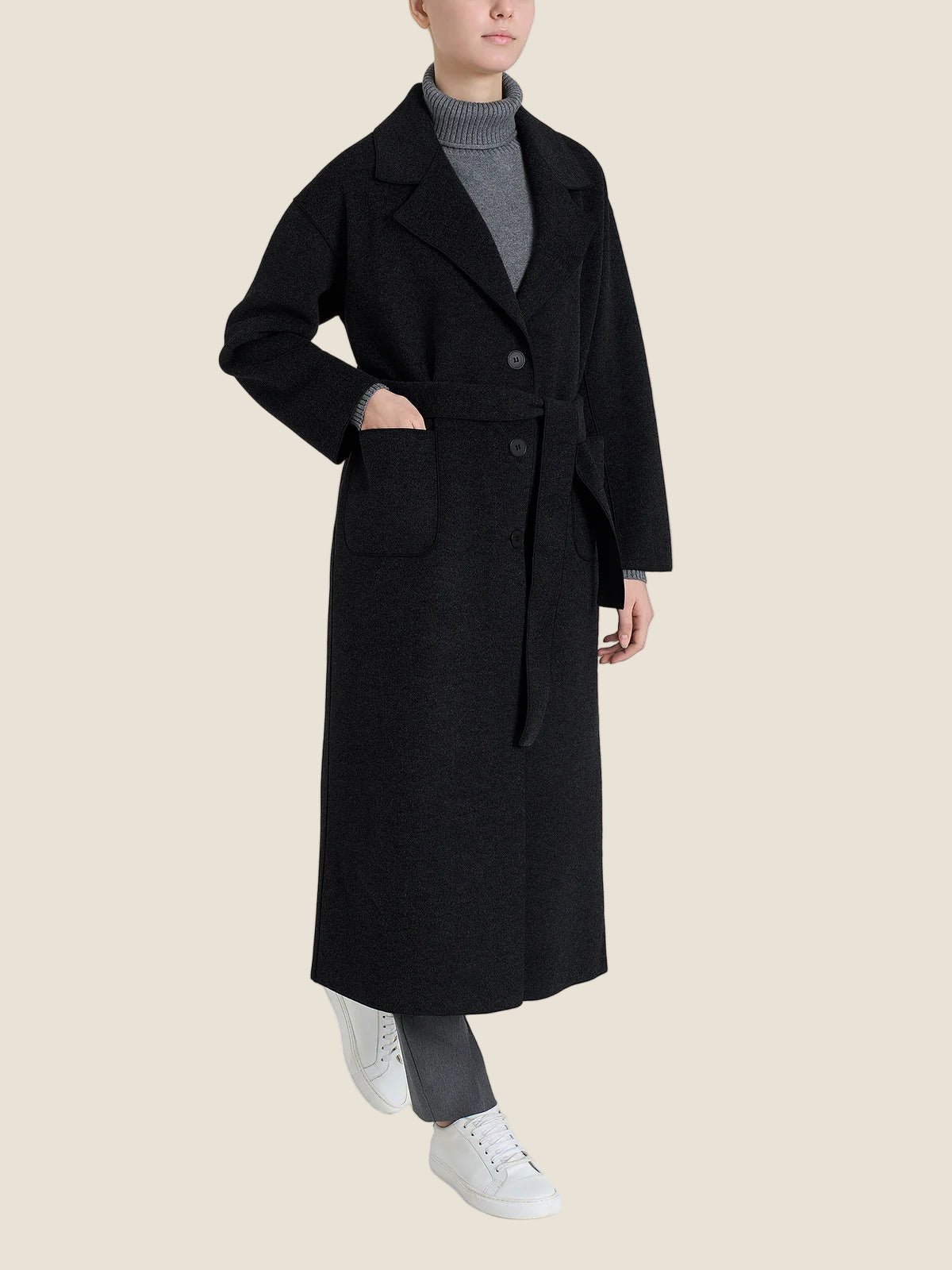 Ragno Cappotto lungo in Vegan Wool