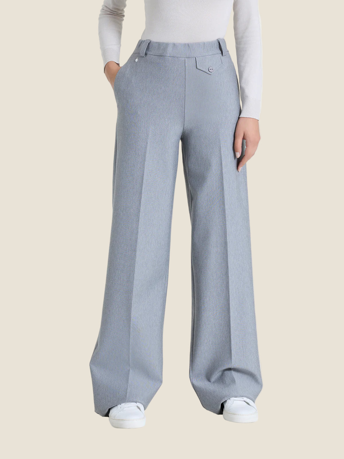 Ragno Pantalone a palazzo con taschino in Compact