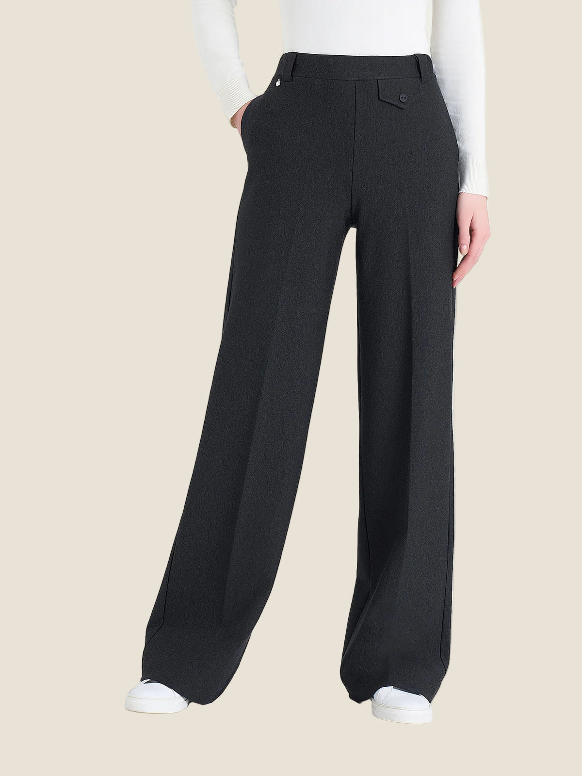 Ragno Pantalone a palazzo con taschino in Compact