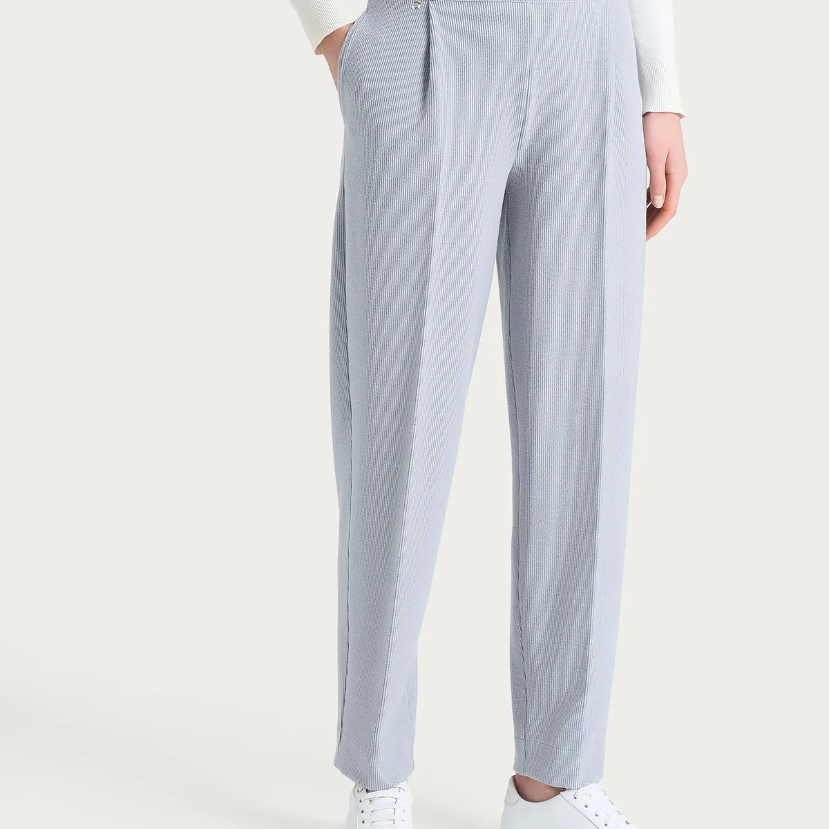 VELVET PANTS CARROT WITH POCKETS AND PINCES