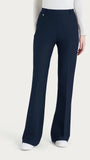 Ragno - Pantalone flare lungo con tasche in Compact - Glace' Mel.