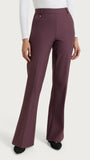 Pantalone flare con tasche in Compact