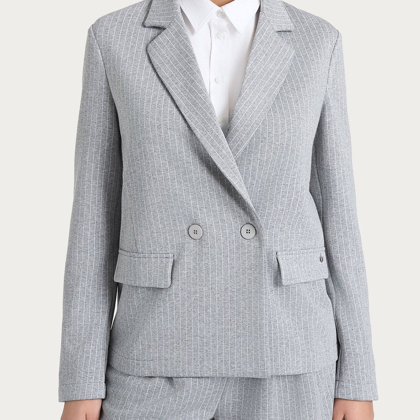 ECO JACQUARD BLAZER DOPPIO PETTO
