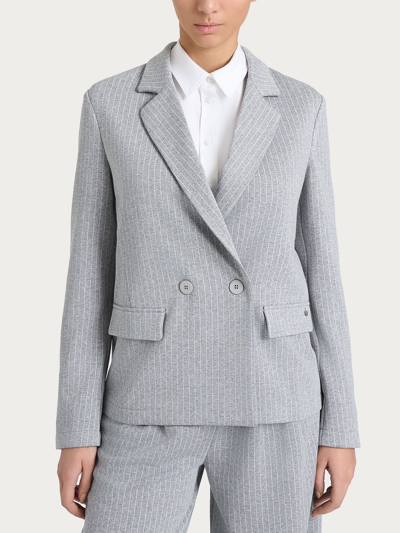 ECO JACQUARD BLAZER DOPPIO PETTO