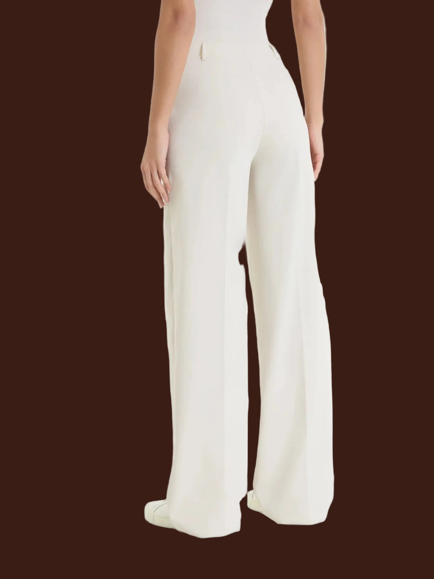 Ragno - Pantalone a palazzo con tasche in Compact Light