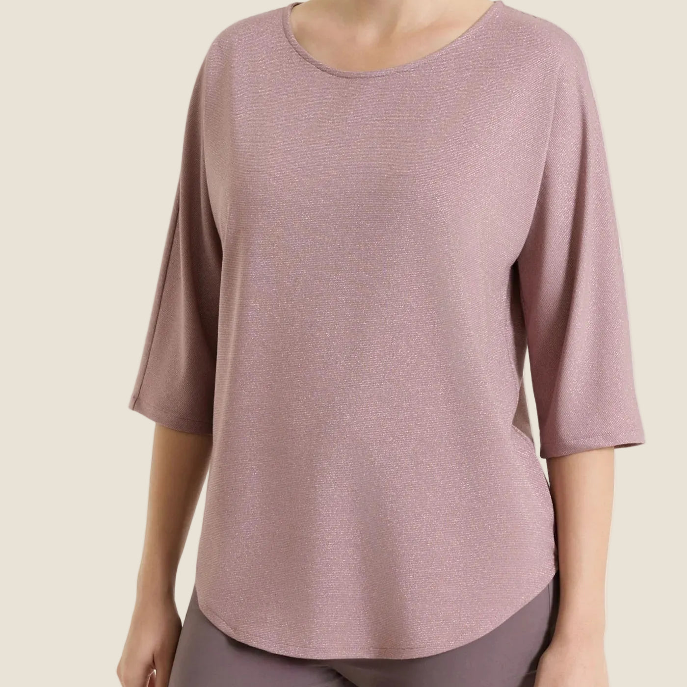 Ragno Maglia con manica 3/4 in Crêpe Lurex