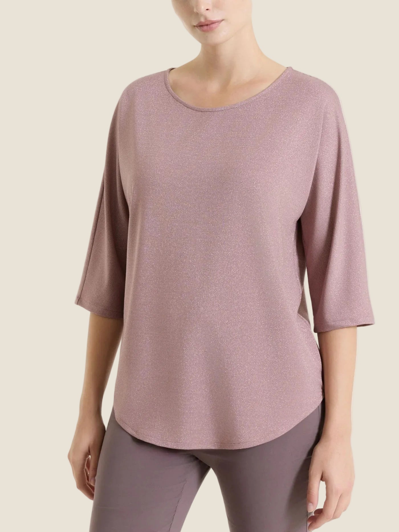 Ragno Maglia con manica 3/4 in Crêpe Lurex