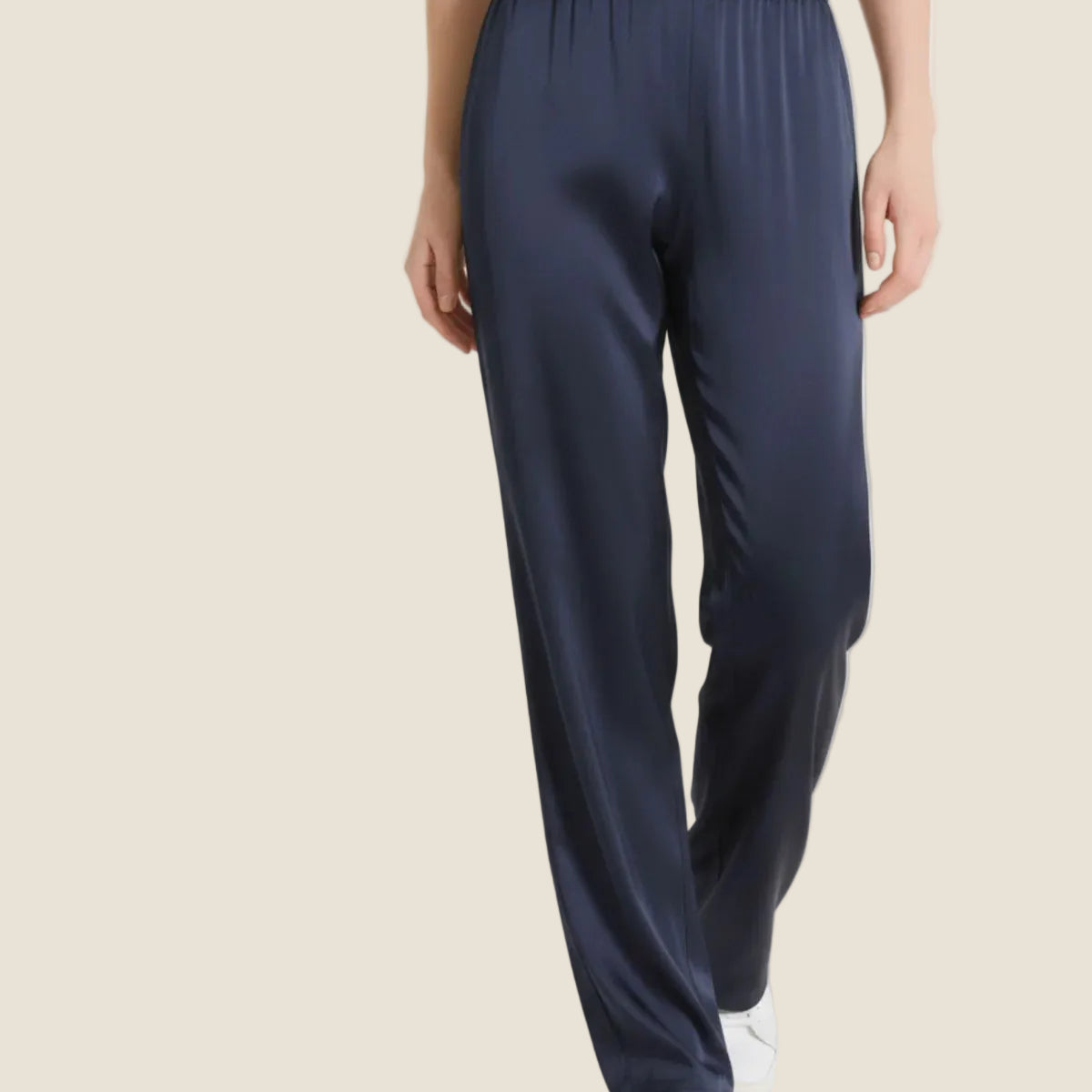 Ragno - Pantalone ampio in Stretch Satin