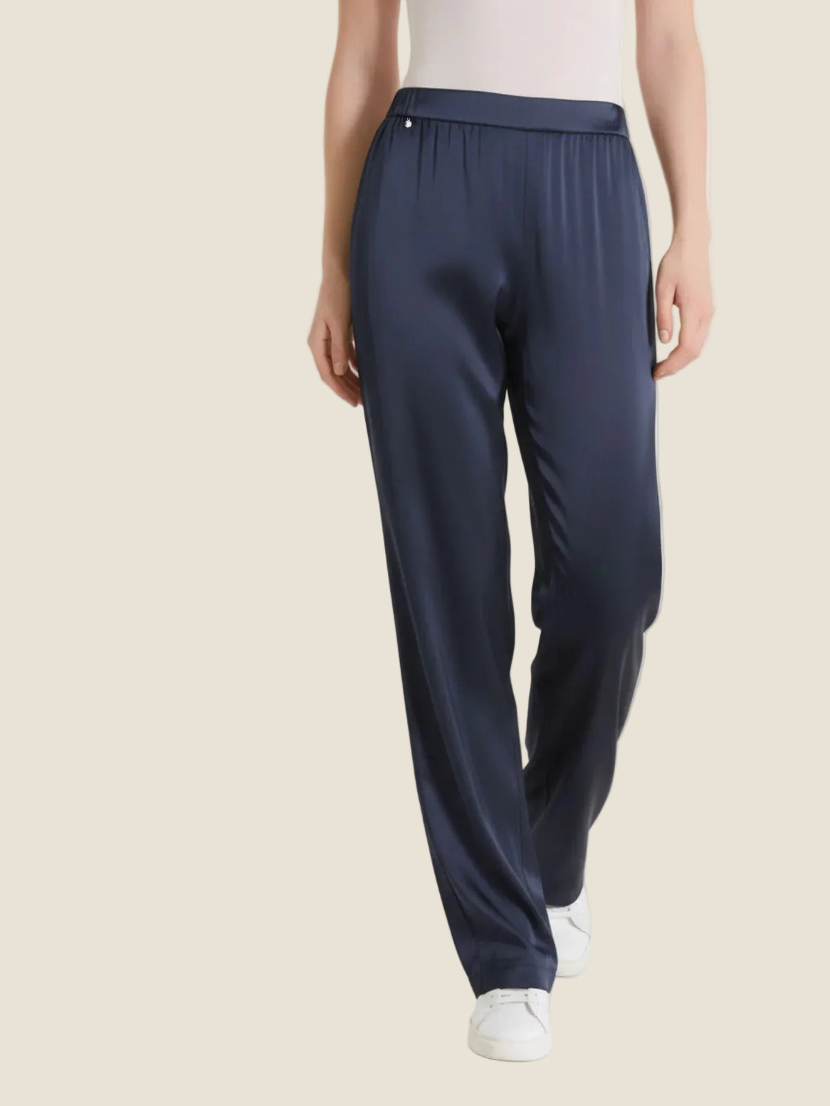 Ragno - Pantalone ampio in Stretch Satin
