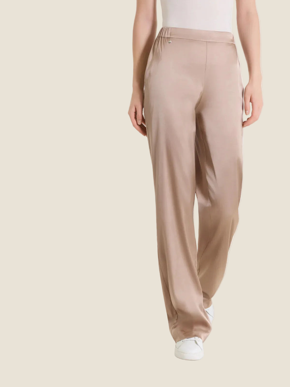 Ragno - Pantalone ampio in Stretch Satin