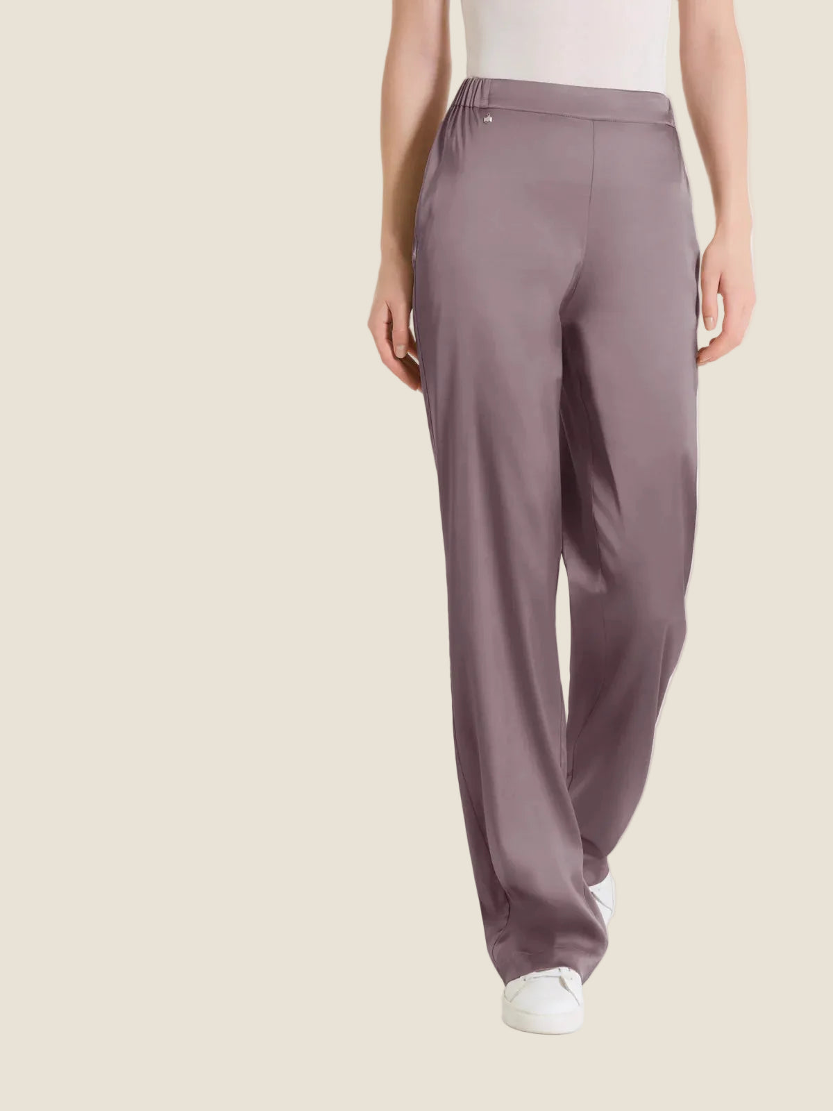 Ragno - Pantalone ampio in Stretch Satin