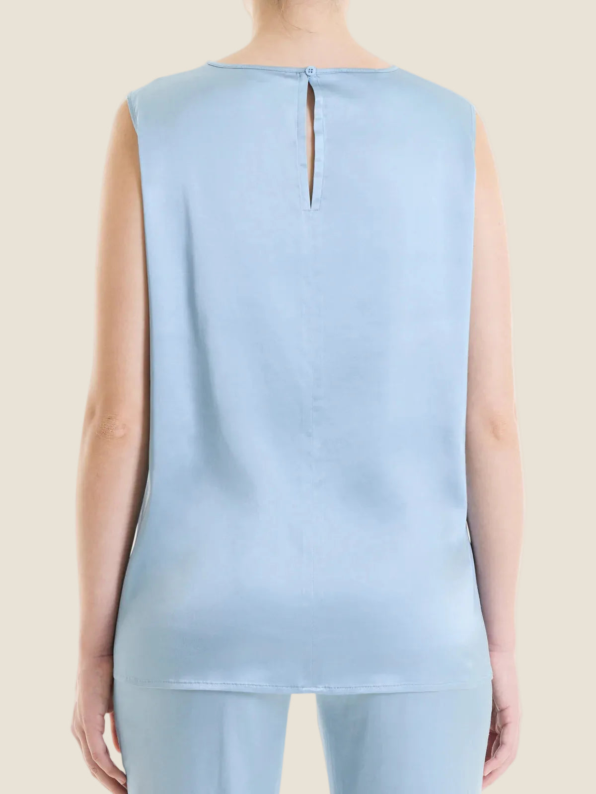 Ragno - Top con spalla larga in Stretch Satin