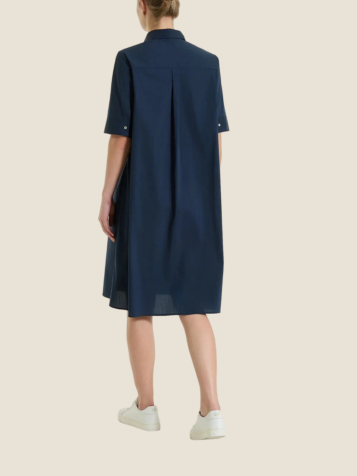 Ragno - Abito con collo a camicia in Poplin di Cotone