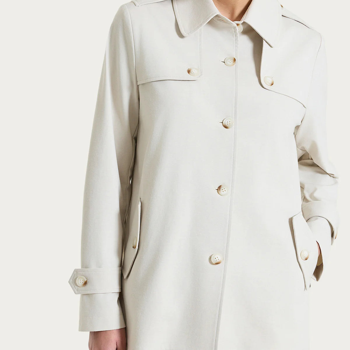 Ragno - Trench corto in Compact Light