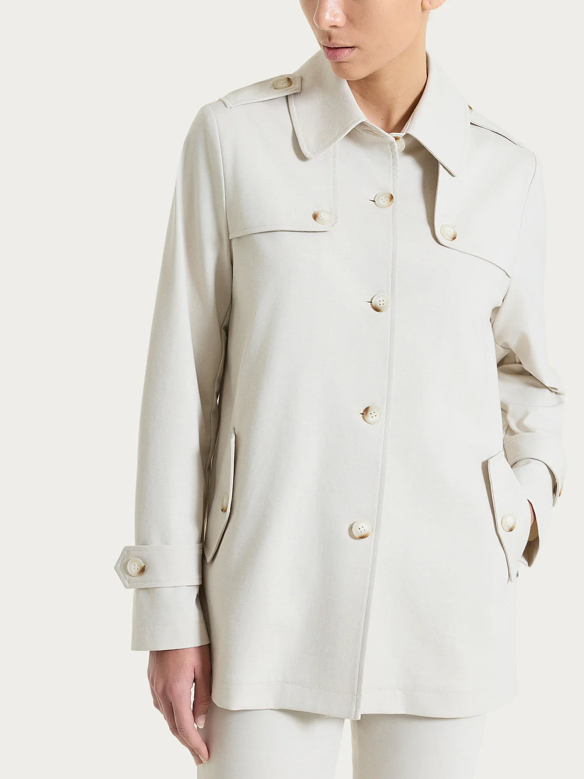 Ragno - Trench corto in Compact Light