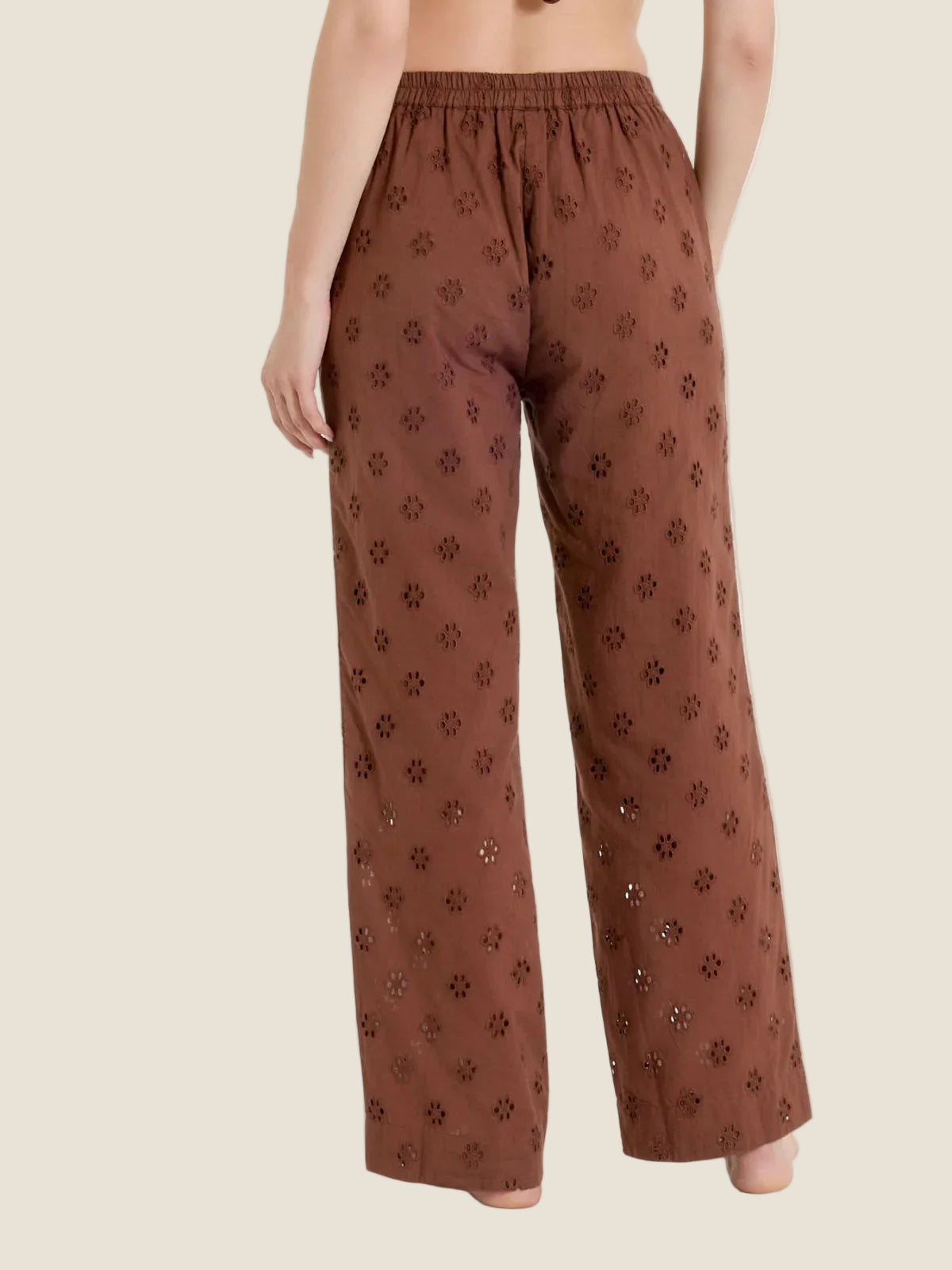 Ragno - Pantalone ampio tinta unita in Sangallo