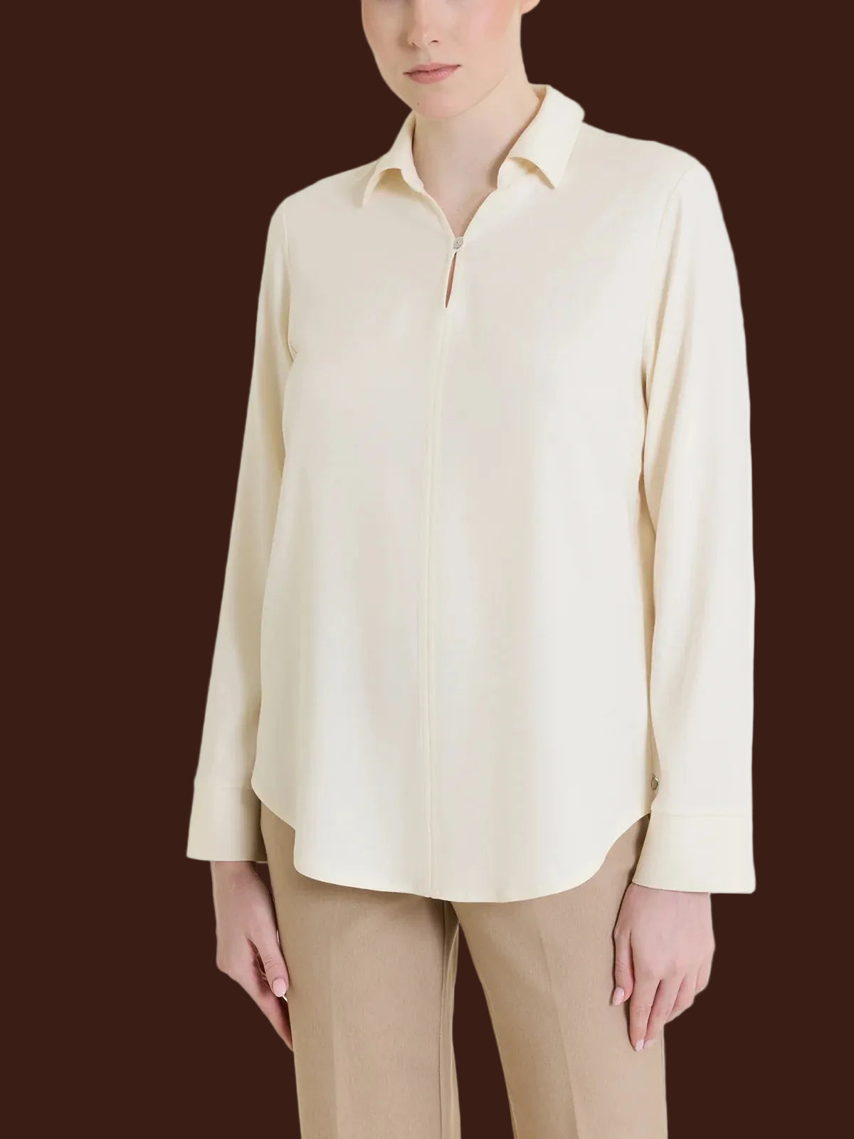 Blusa serafino 1 bottone